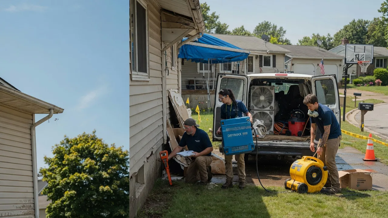 Ceiling Leak Cleanup in Butlerville, IN near me